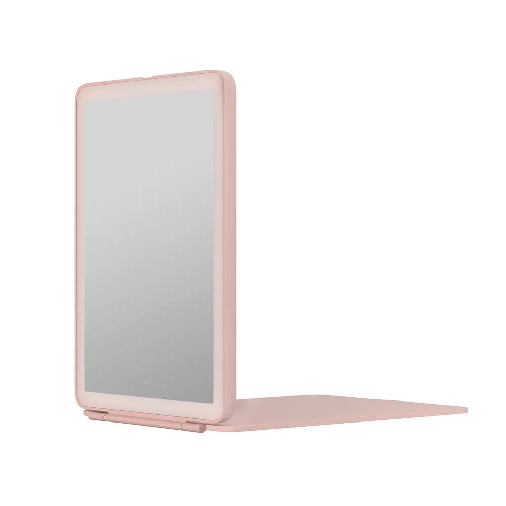 Pink mirror for wall-mounted room decor