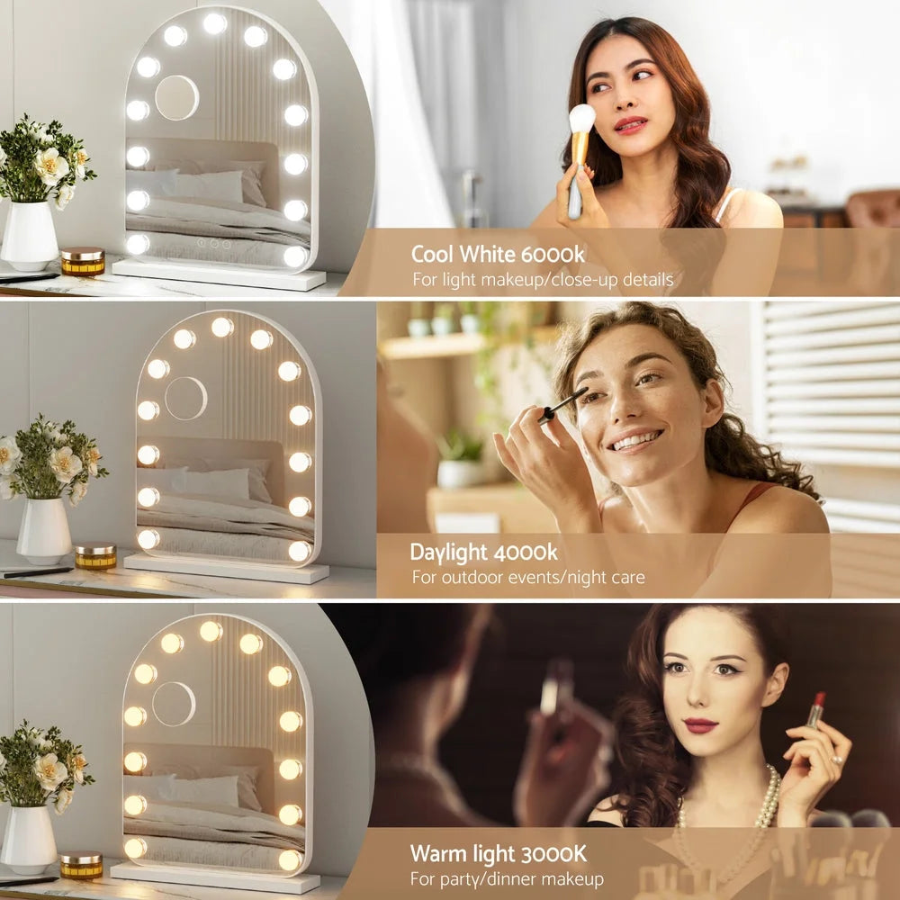 Embellir Makeup Mirror 40x50cm Dressing Vanity LED Bulb
