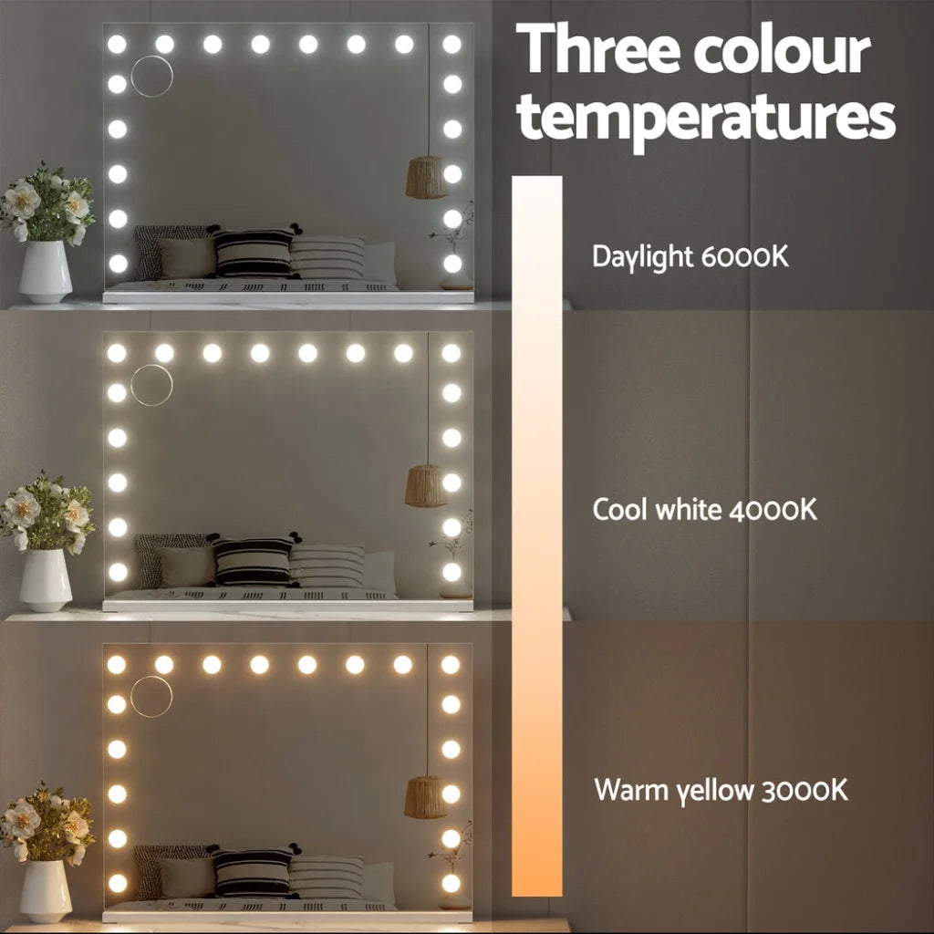 Embellir Makeup Mirror 80x58cm Hollywood Vanity with LED