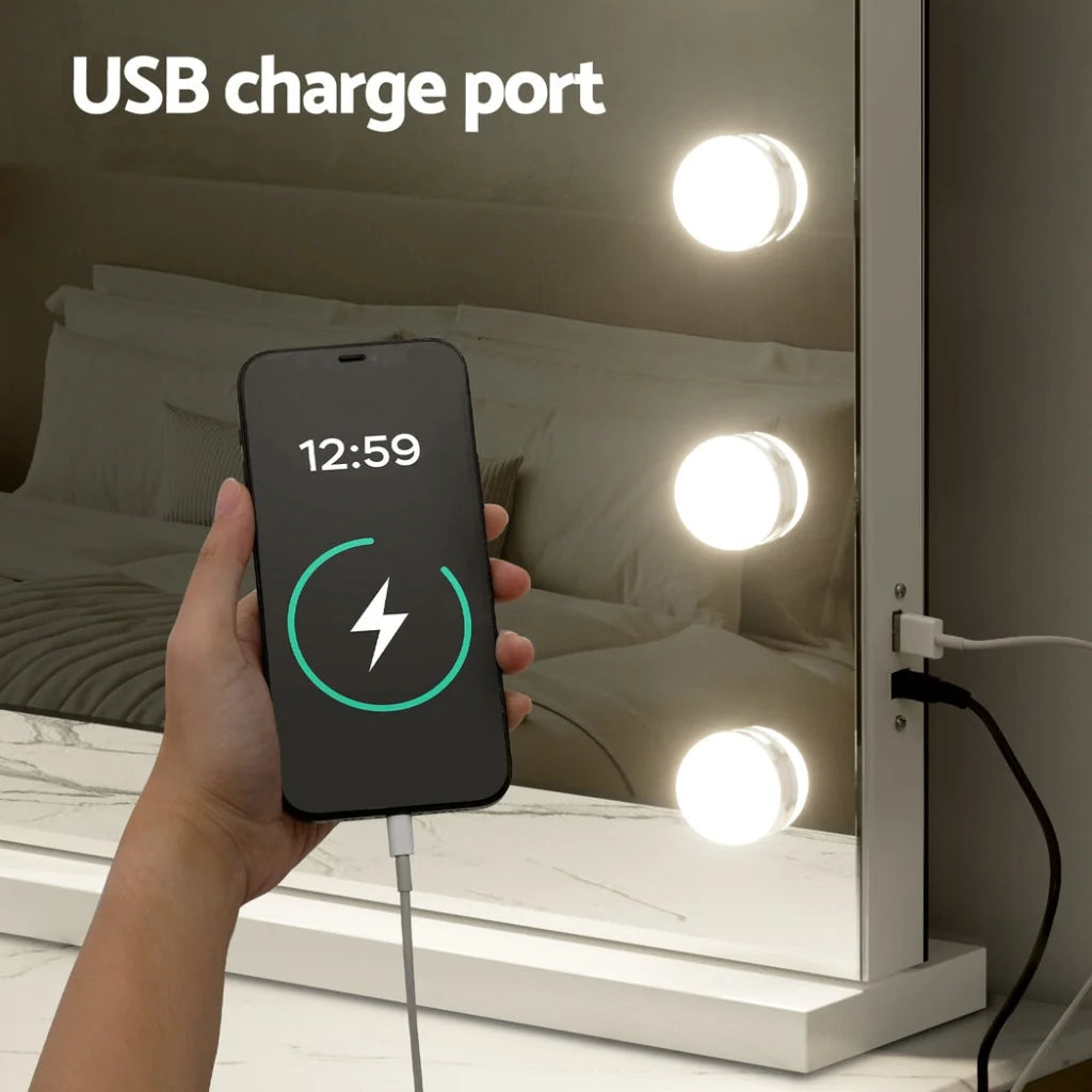 Embellir Makeup Mirror 80x58cm Hollywood Vanity with LED