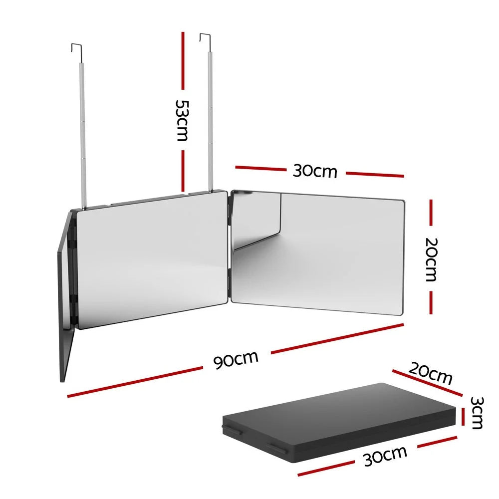 Embellir Trifold Mirror Makeup Portable with Height