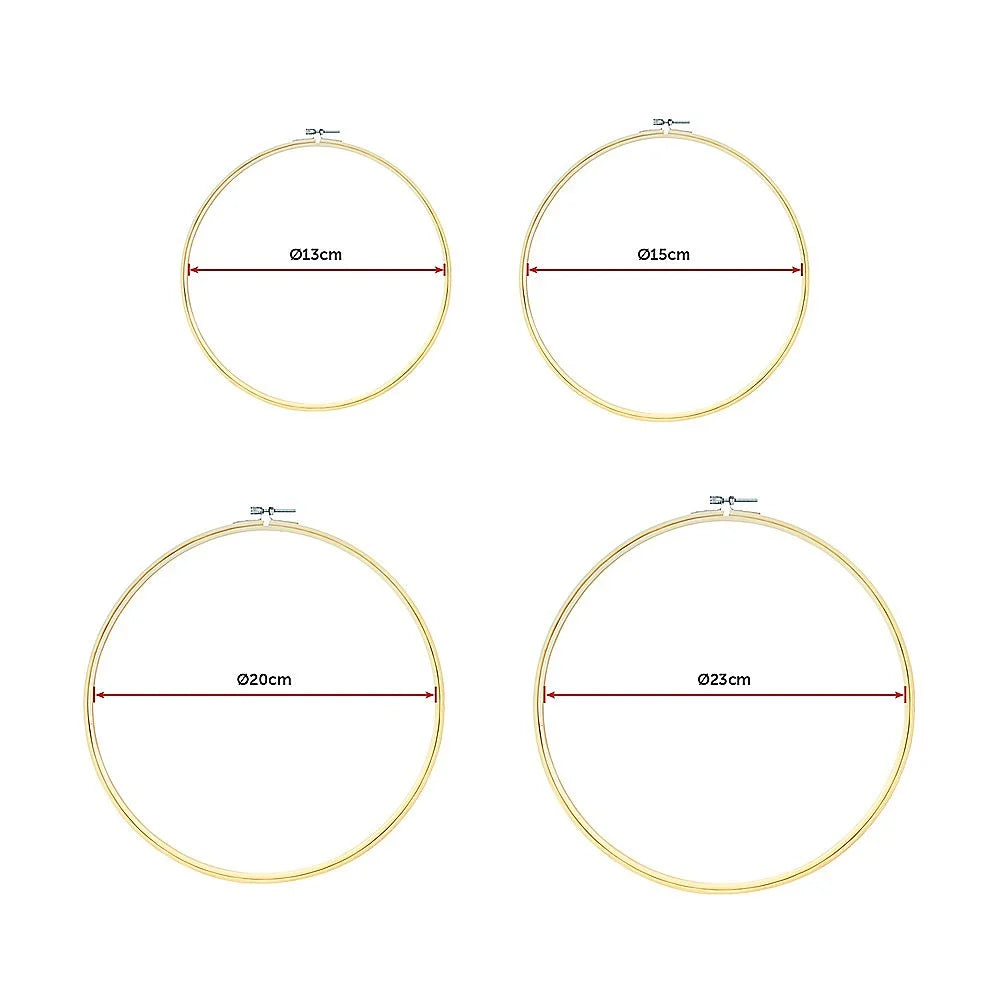 Embroidery starter kit with material finish and practical fittings