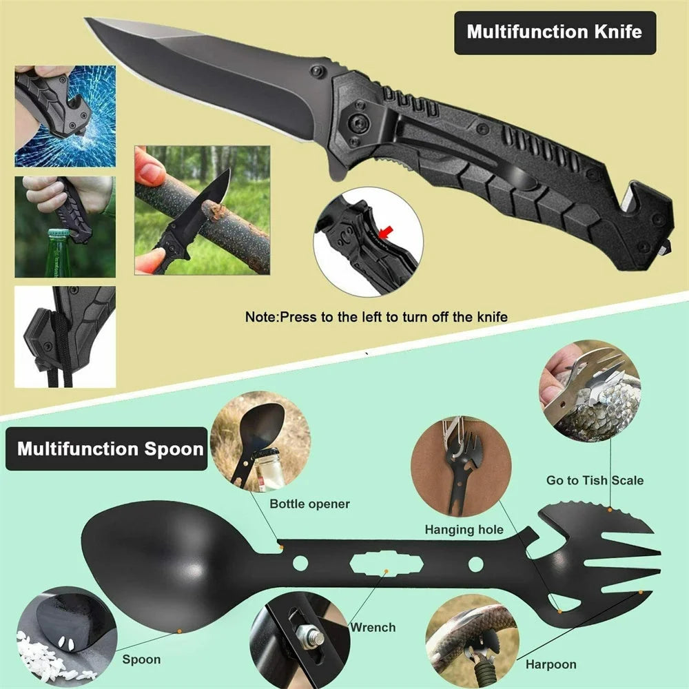 Emergency Survival Kit 32 in 1 Camping SOS Tool Sports