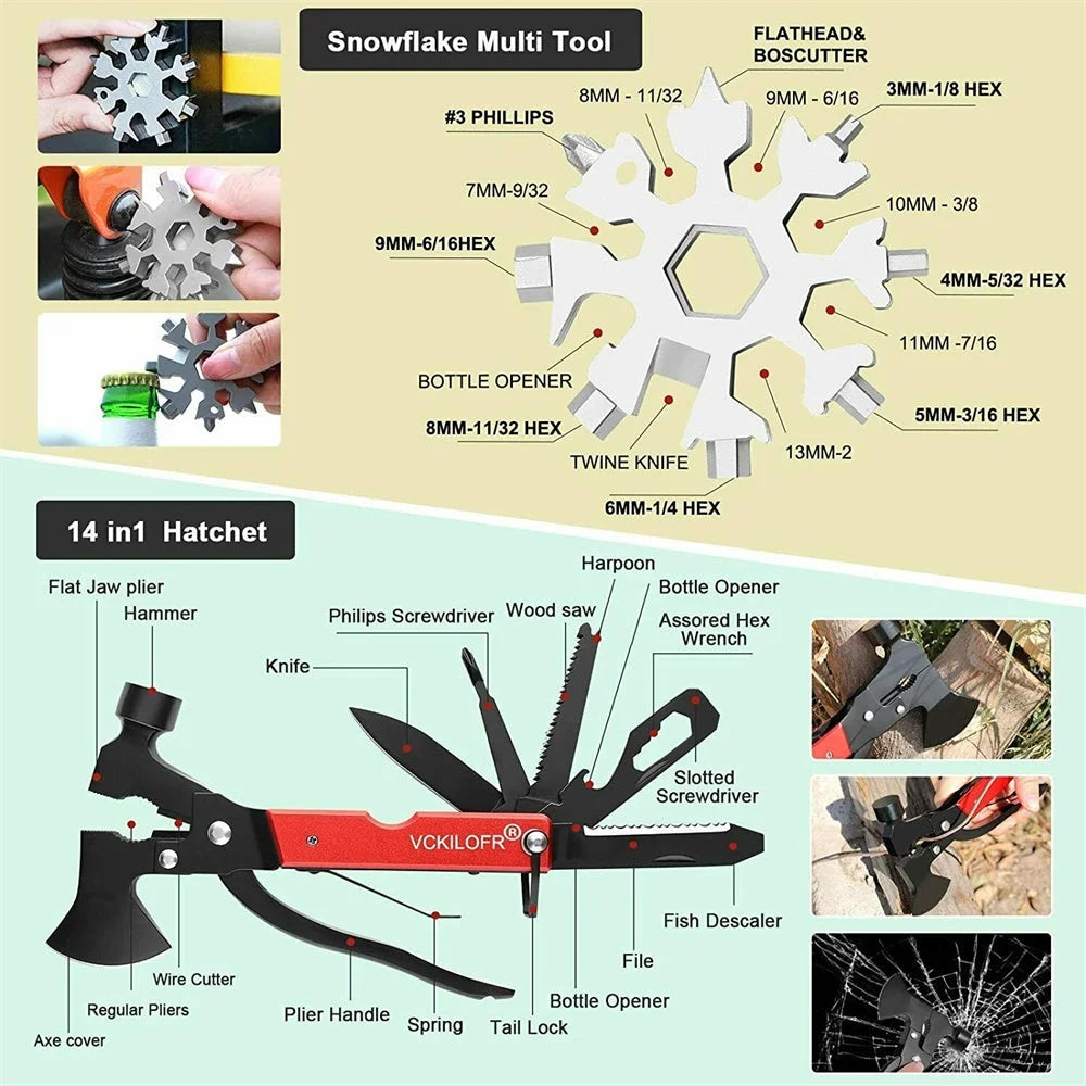 Emergency survival kit with fitted edges and product hardware