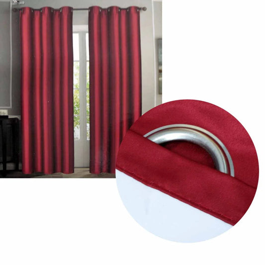 Emporio Hudson Pair of Coated Back Blockout Eyelet Curtains