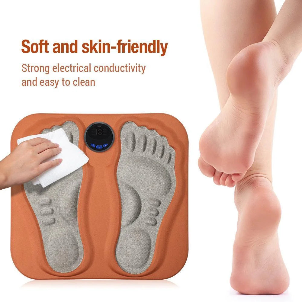 Ems 6-Mode 3D Foot Massager 15 Levels Orange - Health &