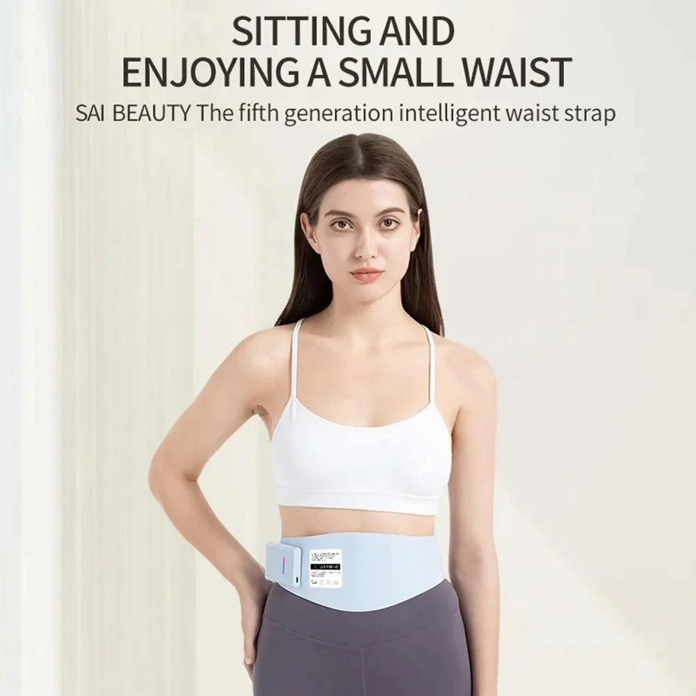 Ems Abdominal Massager For Waist Pain Relief Lake Blue