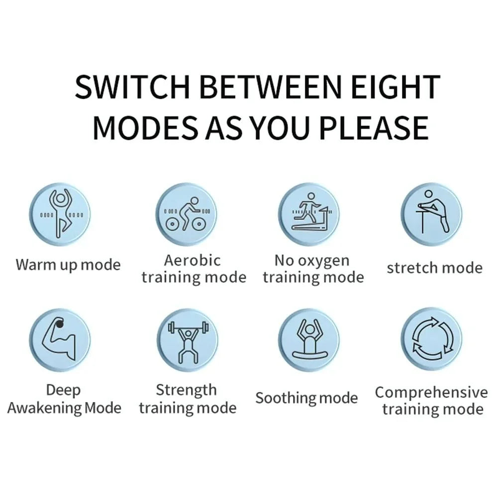 Ems Abdominal Massager For Waist Pain Relief Lake Blue