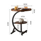End Table 2 Tier Sofa Side Round Nightstand Sturdy Metal
