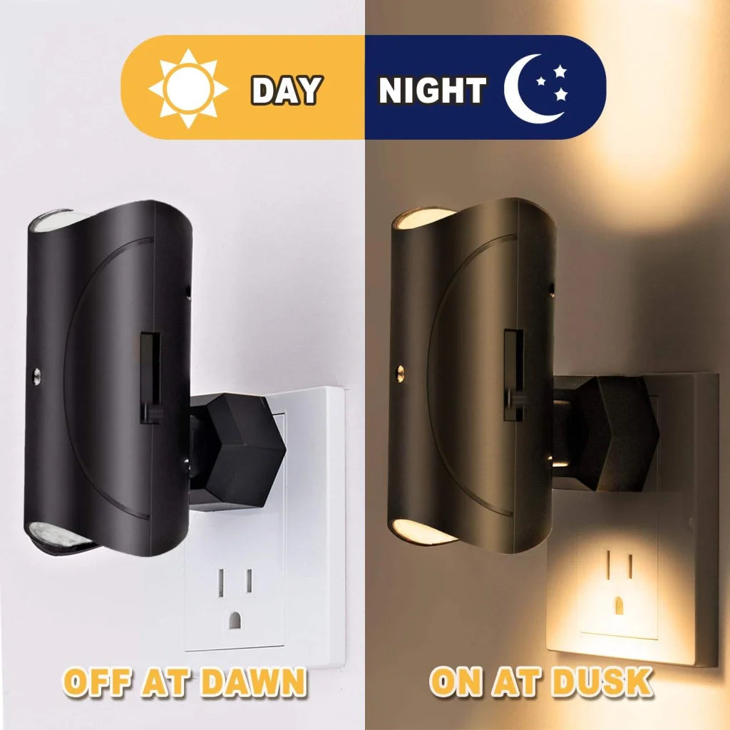 Energy Saving Plug-in LED Nightlight - Smooth Dimming Auto