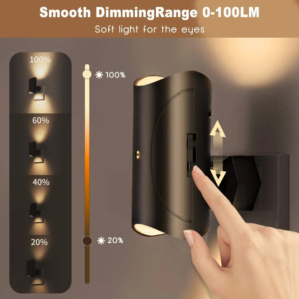 Energy Saving Plug-in LED Nightlight - Smooth Dimming Auto
