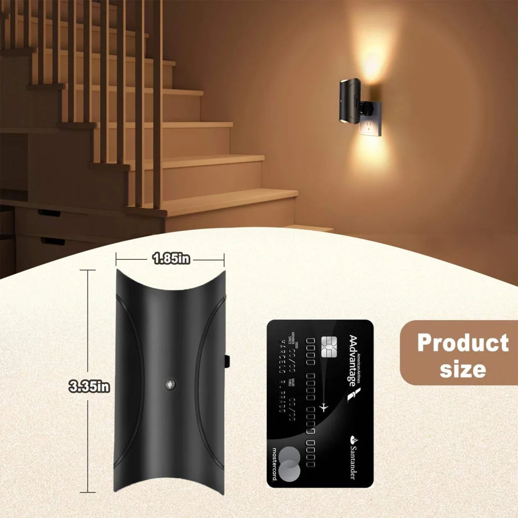 Energy Saving Plug-in LED Nightlight - Smooth Dimming Auto