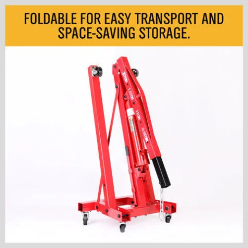 Engine Crane 2 Ton Hydraulic Hoist Folding Shop Mobile