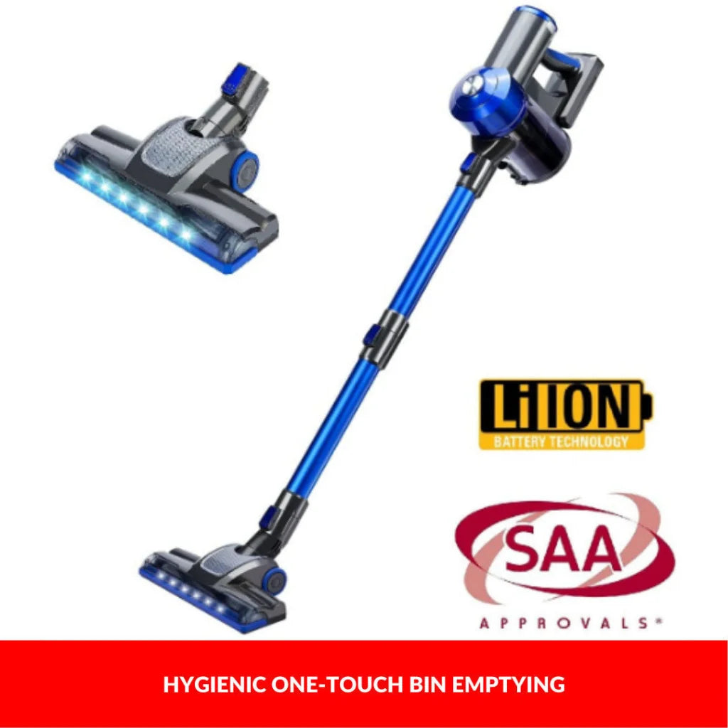 Enigma cordless stick with 2v vacuum cleaner toolkit