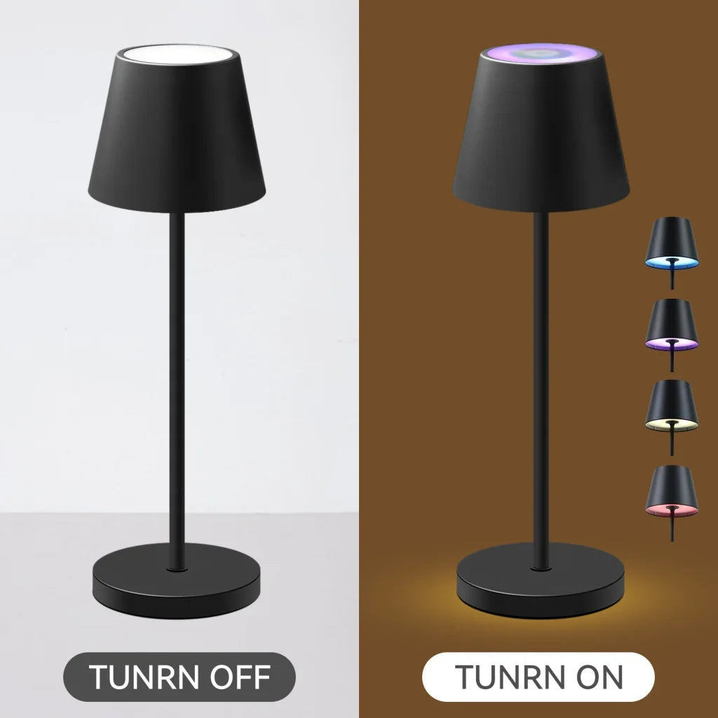 Enoki Portable RGB Table Lamp - Black - Home & Garden >