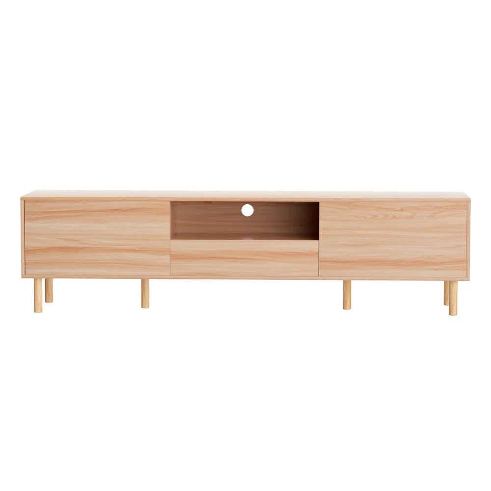 180cm storage cabinet with slim storage layout and glass door