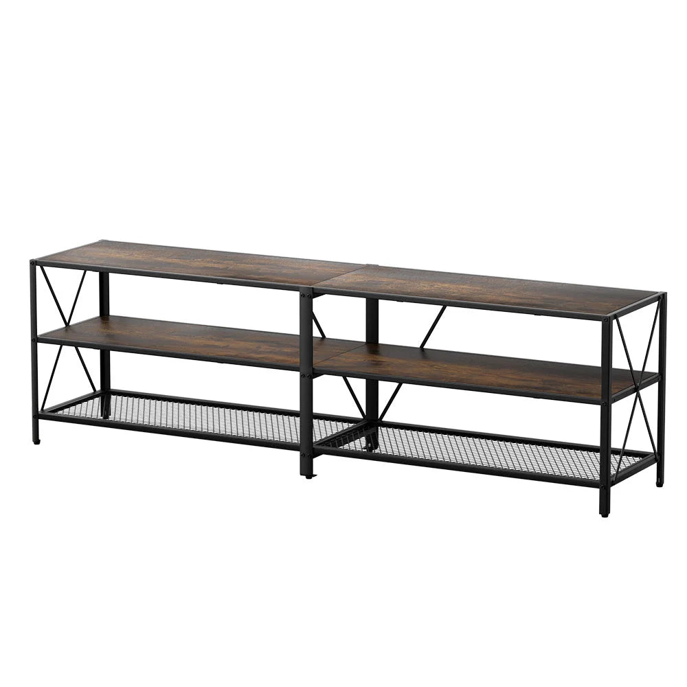 Entertainment Unit TV Stand 3-Tier Display Shelves