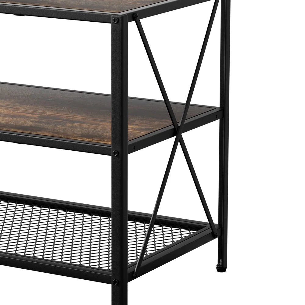 Entertainment Unit TV Stand 3-Tier Display Shelves