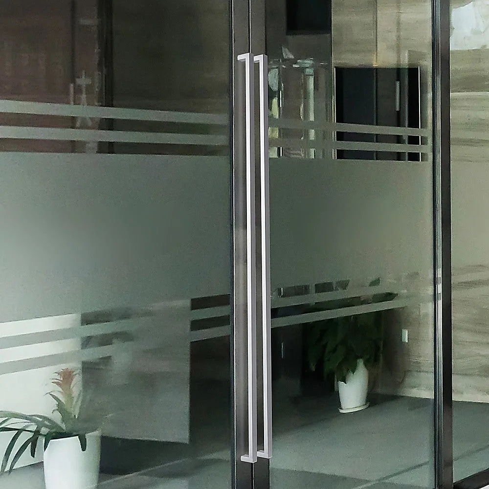 Entrance Door Pull Handle Brushed Satin - 1800MM - Home &