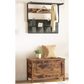 Entryway Storage Bench Wooden Sturdy with Safety Hinge