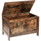 Entryway Storage Bench Wooden Sturdy with Safety Hinge