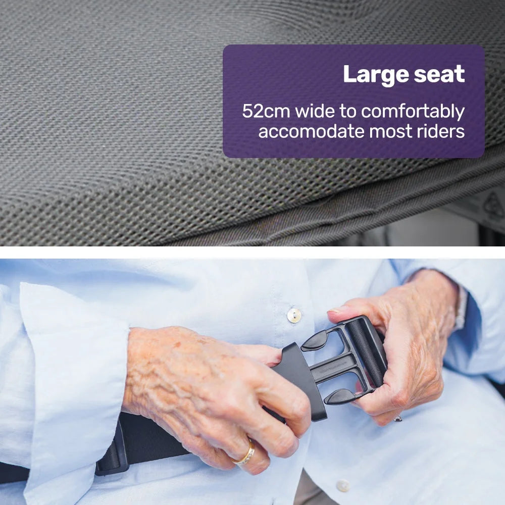 EQUIPMED Electric Folding Wheelchair Wide Bariatric Chair