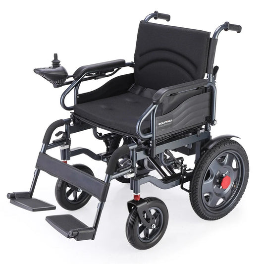 EQUIPMED Electric Folding Wheelchair Wide Bariatric Chair