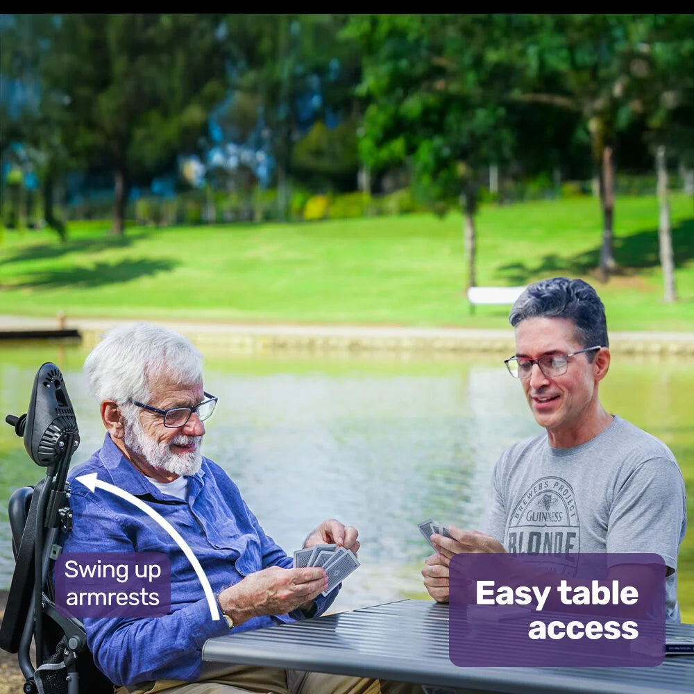 EQUIPMED Power Electric Wheelchair Airline Approved Wheel