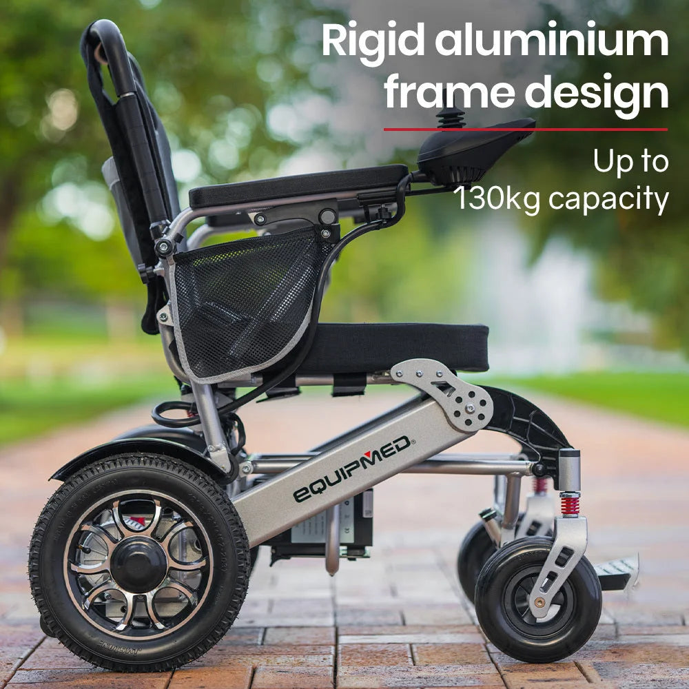 EQUIPMED Power Electric Wheelchair Airline Approved Wheel