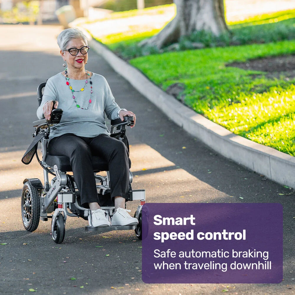 EQUIPMED Power Electric Wheelchair Airline Approved Wheel