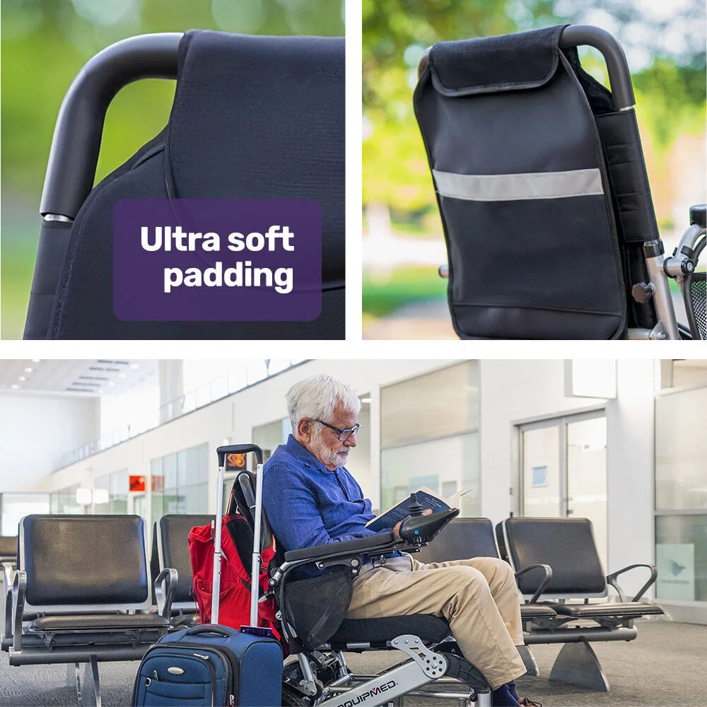 EQUIPMED Power Electric Wheelchair Airline Approved Wheel
