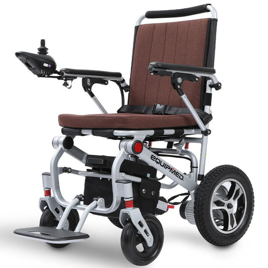 EQUIPMED Ultra-Light Power Wheelchair Tight Turning Airline