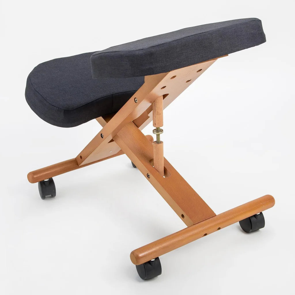 Ergonomic Adjustable Kneeling Chair - Black