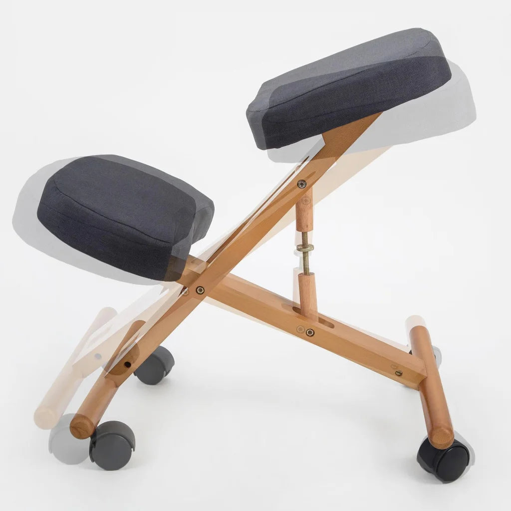 Ergonomic Adjustable Kneeling Chair - Black