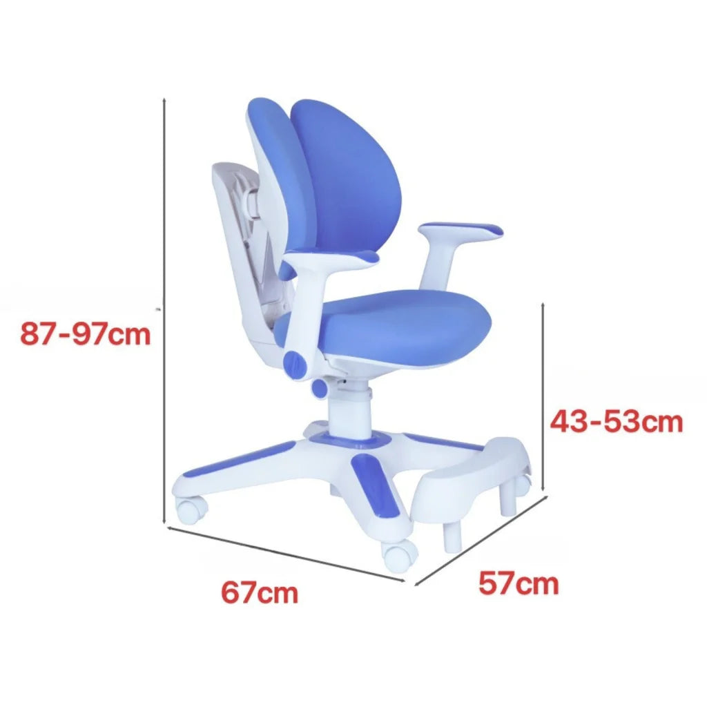 Ergonomic children study with useful parts and product scale