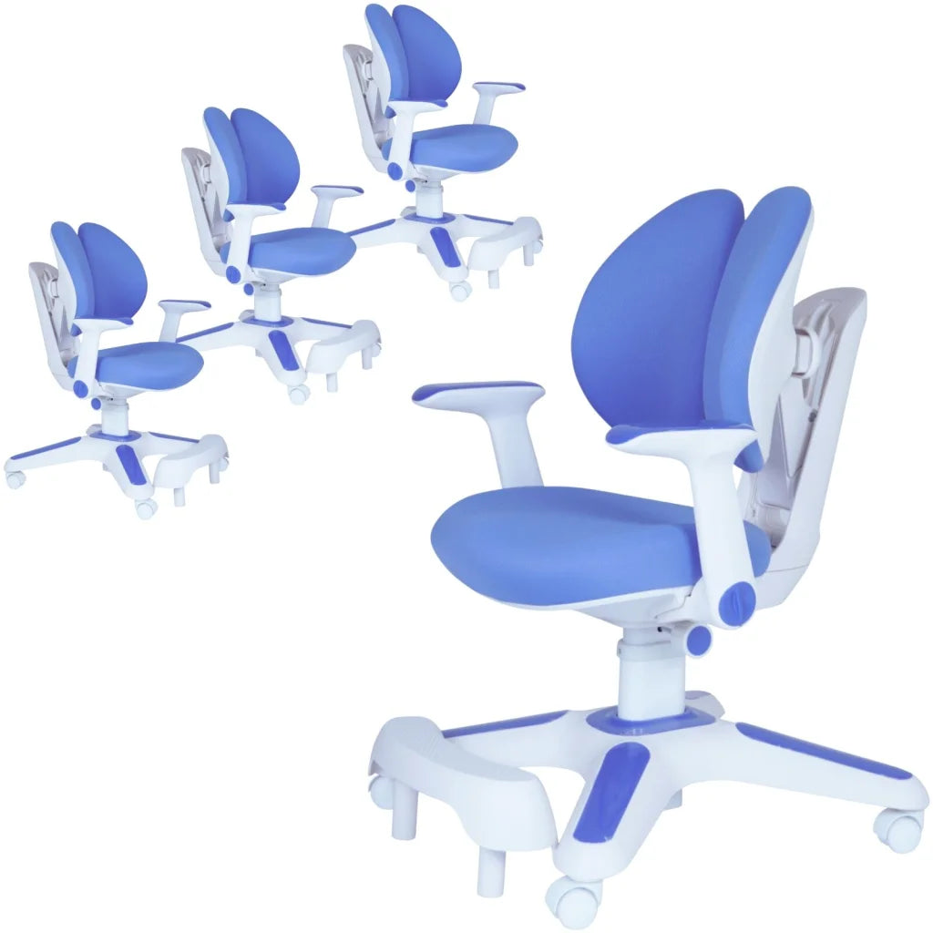 Ergonomic Children Kids Study Chair Set of 4 Height