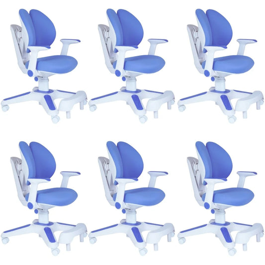 Ergonomic Children Kids Study Chair Set of 6 Height