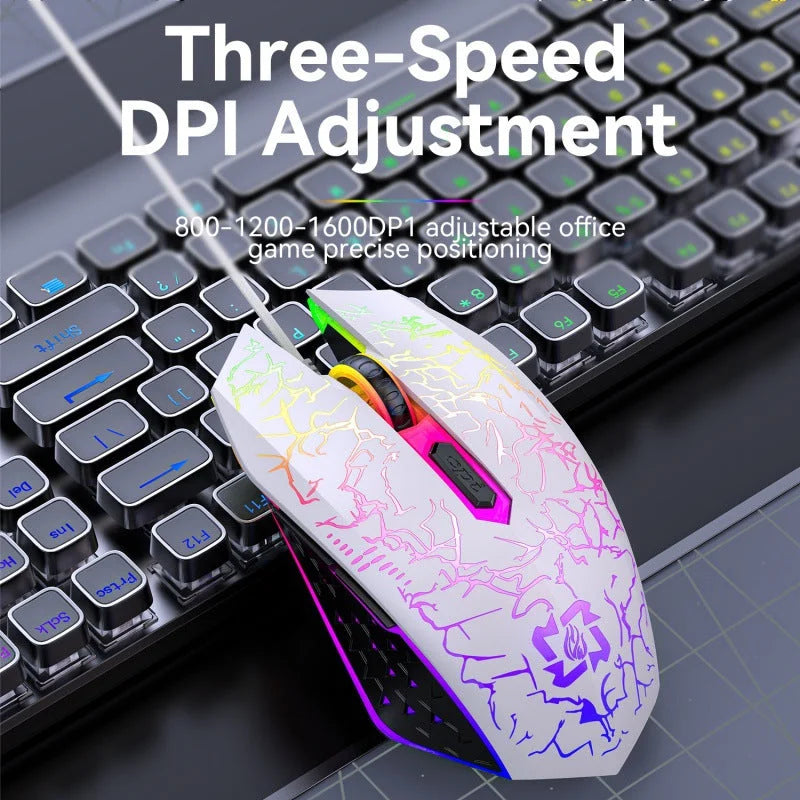 Ergonomic Dual-Mode Wireless Gaming Mouse - Mute Buttons