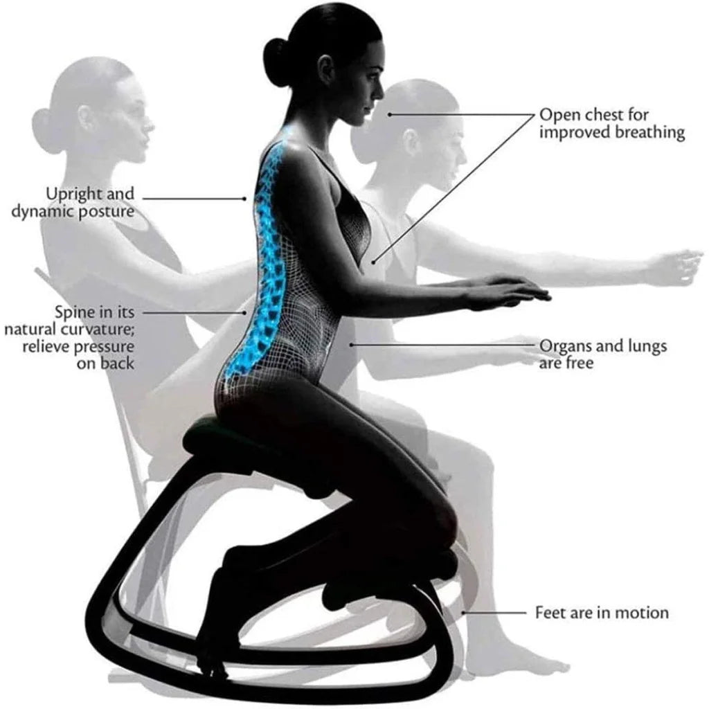 Ergonomic Kneeling Chair Rocking Office Desk Stool Upright