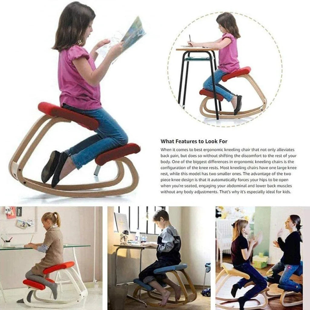 Ergonomic Kneeling Chair Rocking Office Desk Stool Upright
