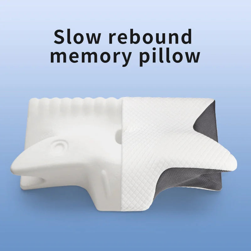 Ergonomic Memory Foam Pillow orthopedic contour for neck shoulder