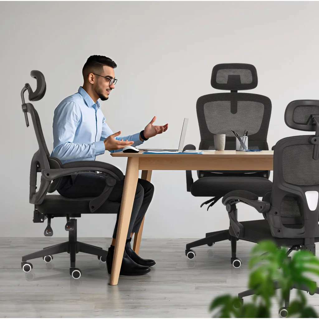 Ergonomic Reclining Office Chair - Lumbar Support