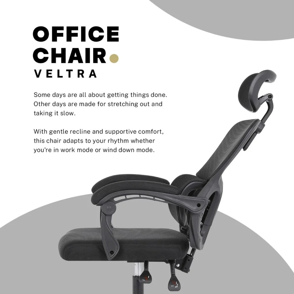 Ergonomic Reclining Office Chair - Lumbar Support