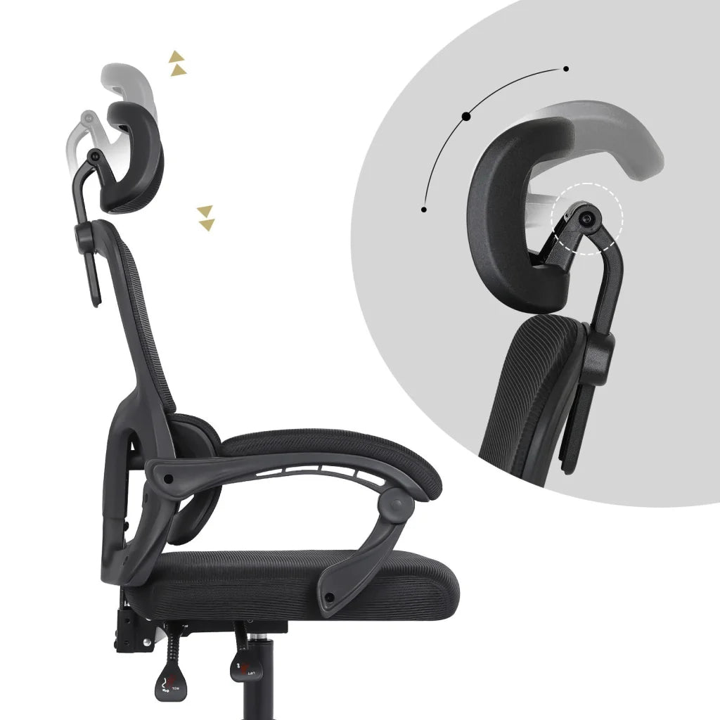 Ergonomic Reclining Office Chair - Lumbar Support