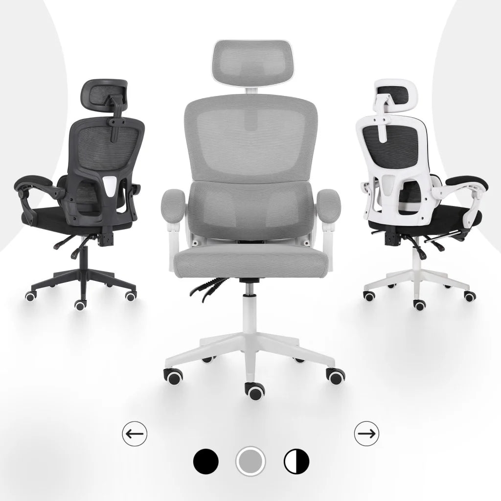 Ergonomic Reclining Office Chair - Lumbar Support