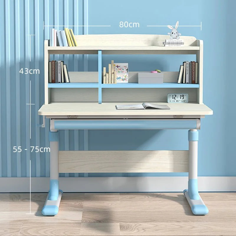 Ergonomic Study Desk and Chair Set for Kids Height