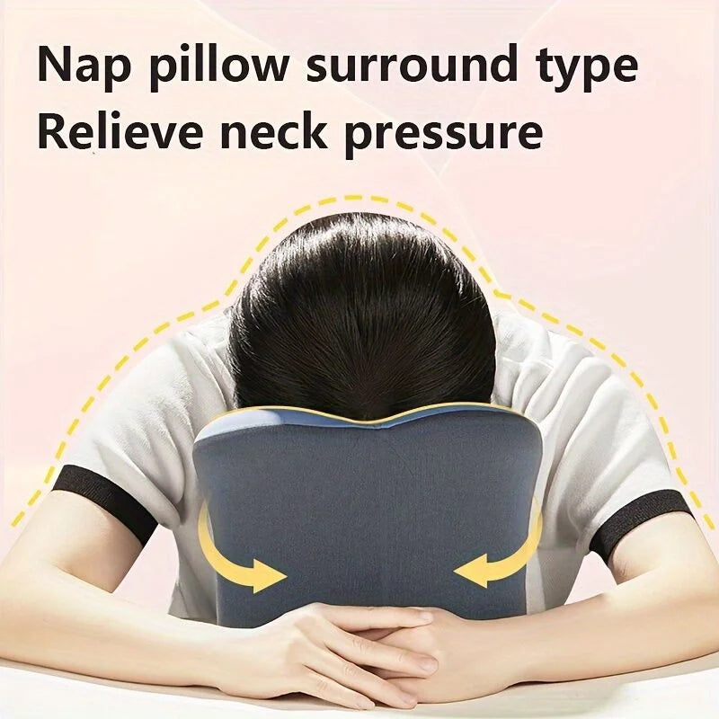 Ergonomic U-shaped core pillow for napping – Lightweight