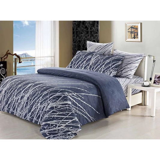 Esha Queen Size Duvet Quilt Cover Set - Home & Garden