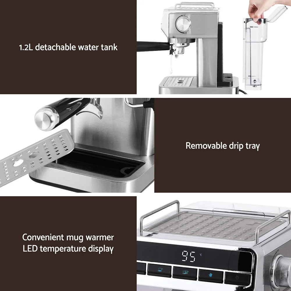 Espresso Coffee Machine 20 Bar Cafe Maker appliances 665