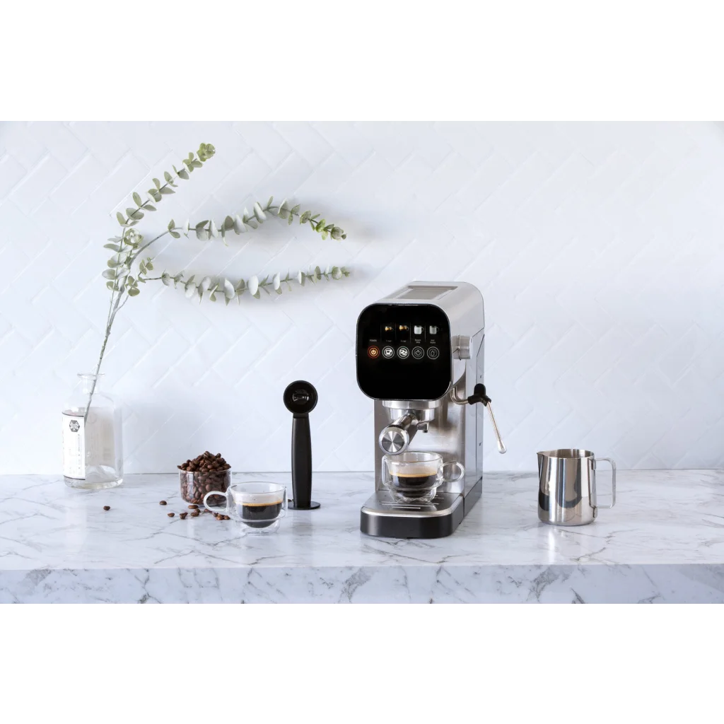 Espresso Coffee Machine Touch Screen Operation with 20-Bar